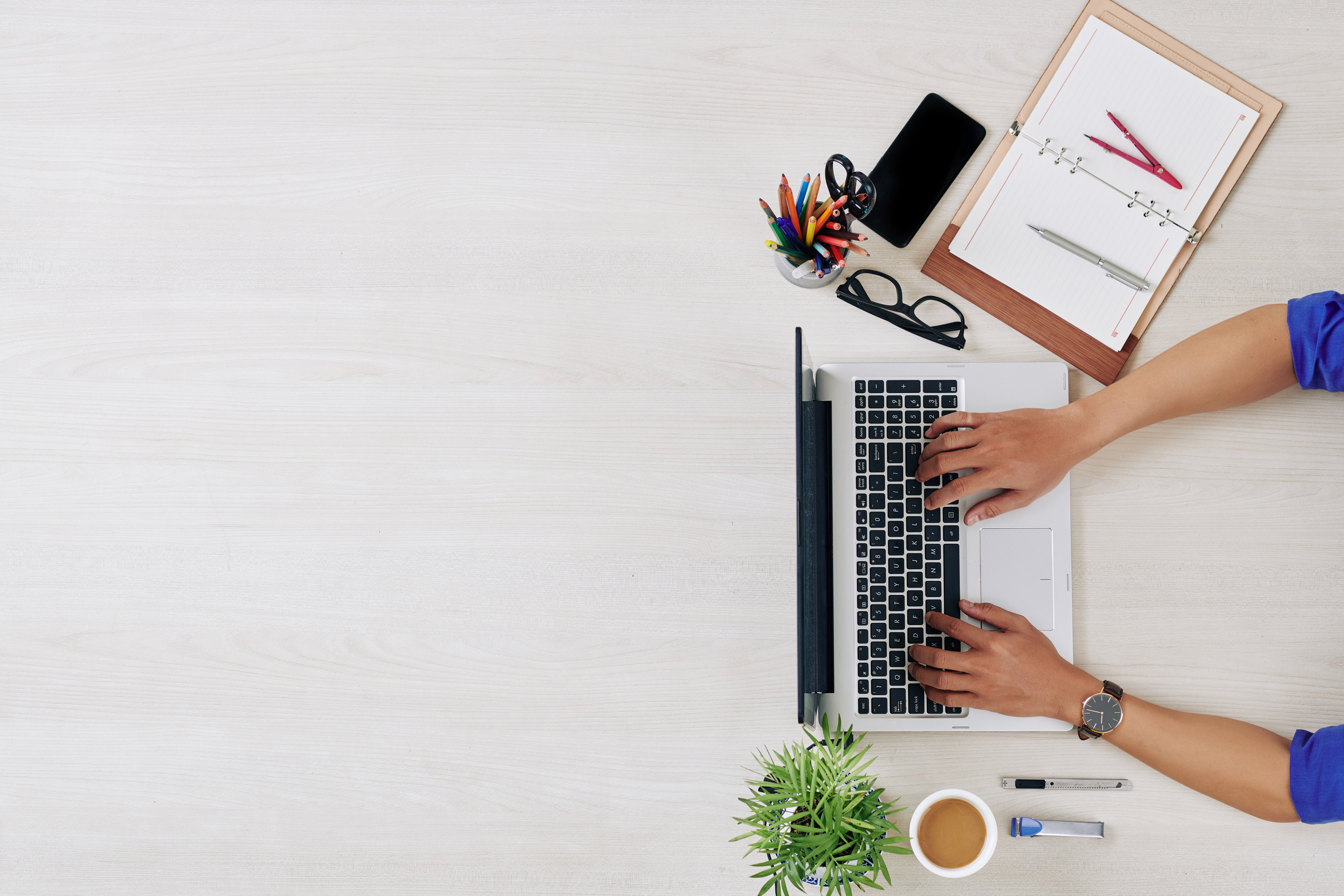 Student Working on Laptop